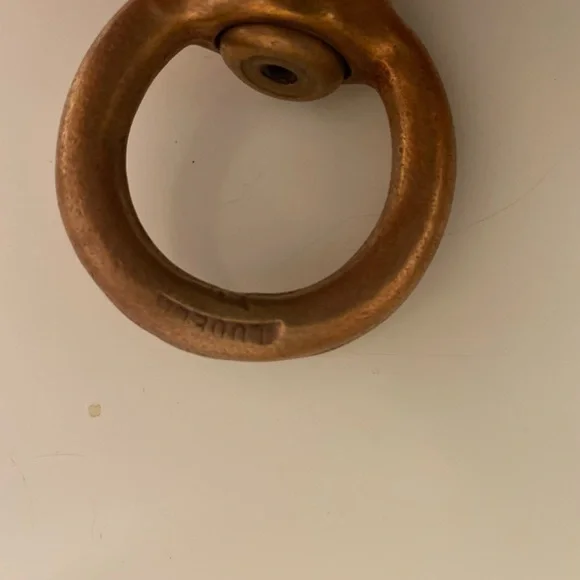 Vintage Brass hook keychain Liddell made in Italy - Picture 4 of 5